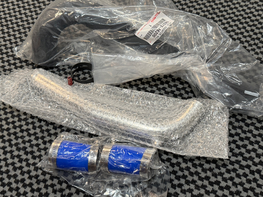 Jzx100 KTS Aluminum Radiator Pipe + OEM lower Radiator hose with clamps