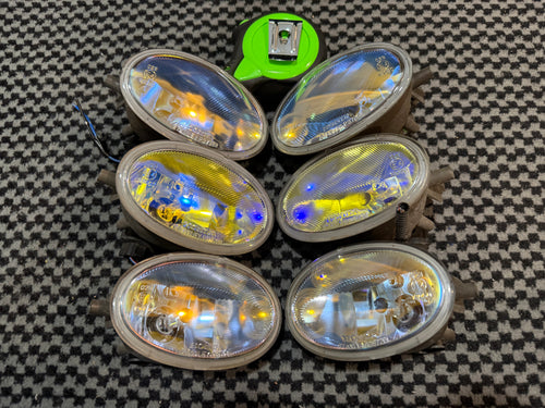 JDM blue/yellow ion fog light