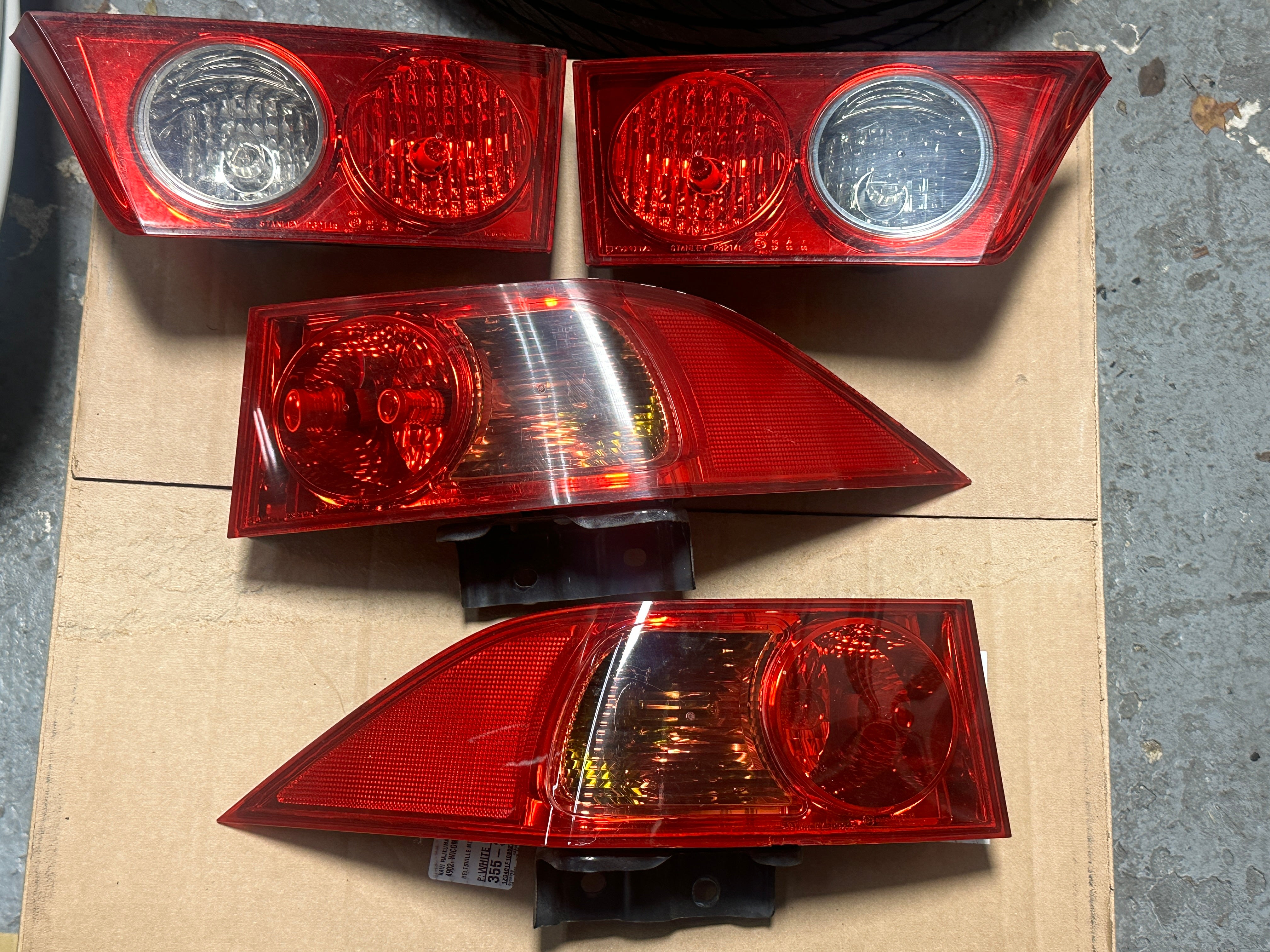 04-05 Euro R Amber Corner Tail Light Set
